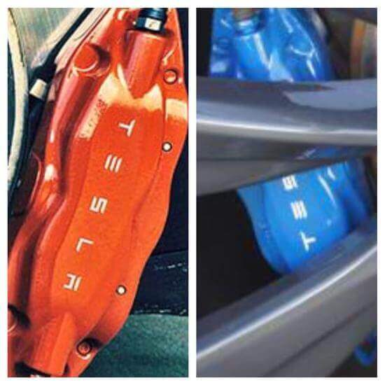 10 Stück maßgeschneiderter TESLA Bremszangen Vinyl-Aufkleber Beschriftung Overlay Grafik