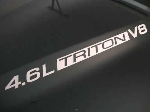 Paar 4,6L Triton V8 Hauben-Vinylaufkleber für Musclecar Truck 1999-2010