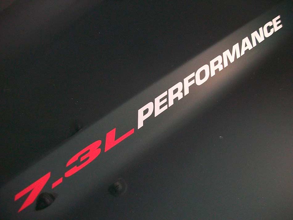 7,3L Performance Motorhauben-Vinylaufkleber für Musclecar F-250/350 Powerstroke Diesel 1998-2003