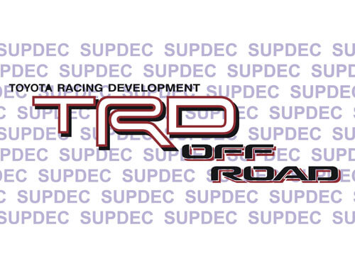TRD Off Road Tacoma Tundra Quarter Panel Decals Aufkleber Off Road