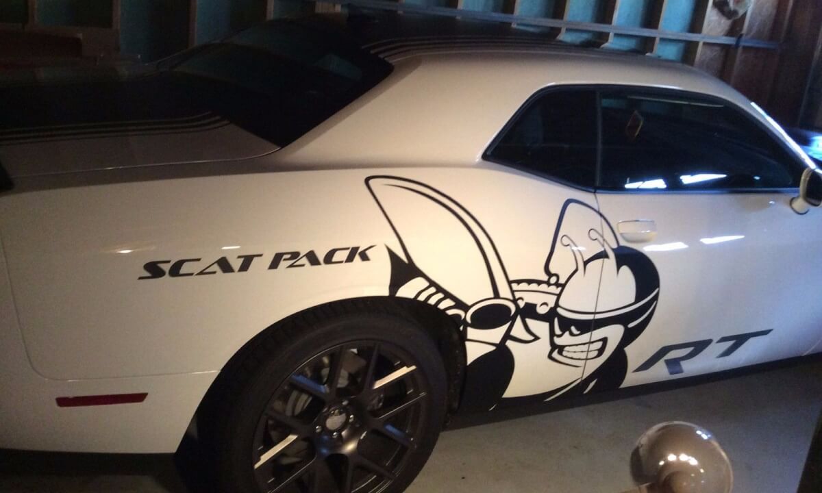 Scat Pack Bee R/T 6.4L Seiten-Vinylaufkleber-Set für Dodge Challenger