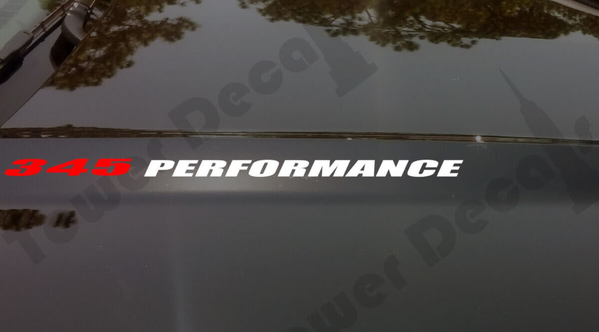 345 Performance Motorhauben-Vinylaufkleber-Set für Dodge Ram Charger und Magnum
