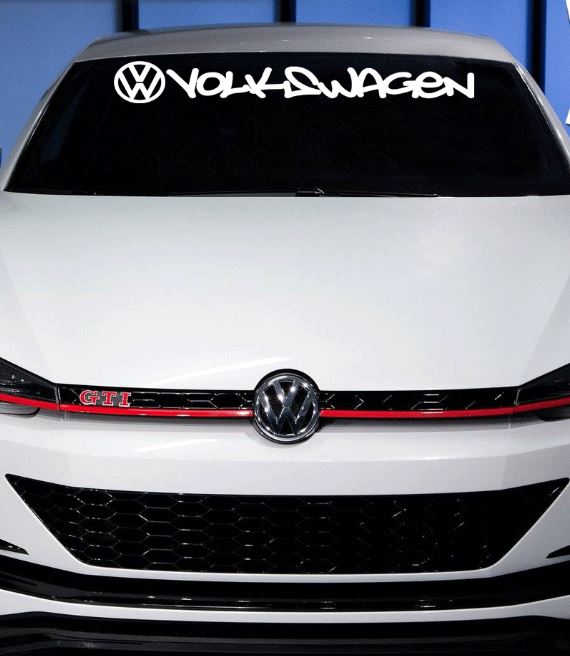 VW Volkswagen Windschutzscheibe Schriftzug Aufkleber Aufkleber Jetta Gti Vw  Buggy Beetle