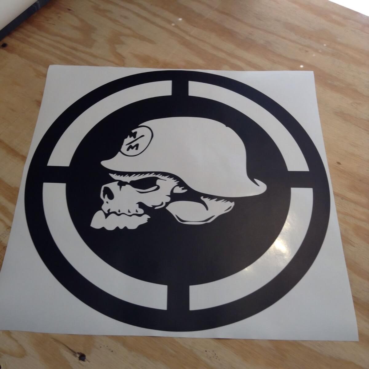 Metal Mulisha Stil Totenkopf Motorhauben Vinyl Aufkleber für Jeep Wrangler