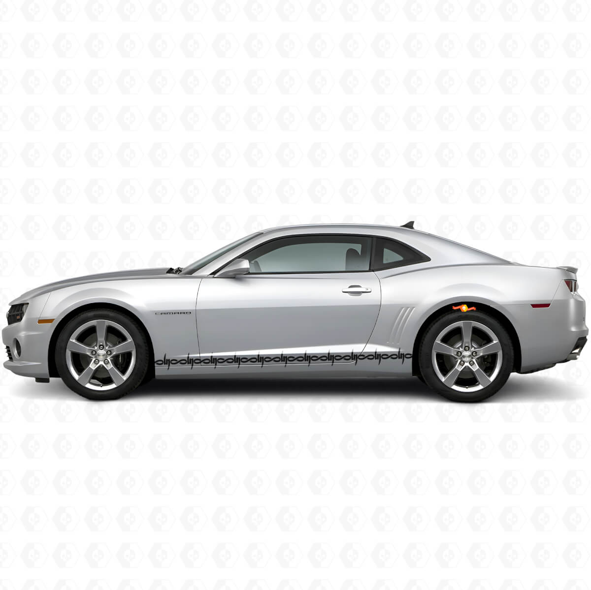 Stacheldraht Seitenstreifen Vinyl-Aufkleber-Set für Dodge Challenger Charger