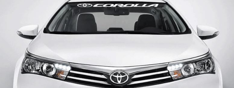 Corolla Windschutzscheiben-Banner Vinylaufkleber für Toyota Corolla