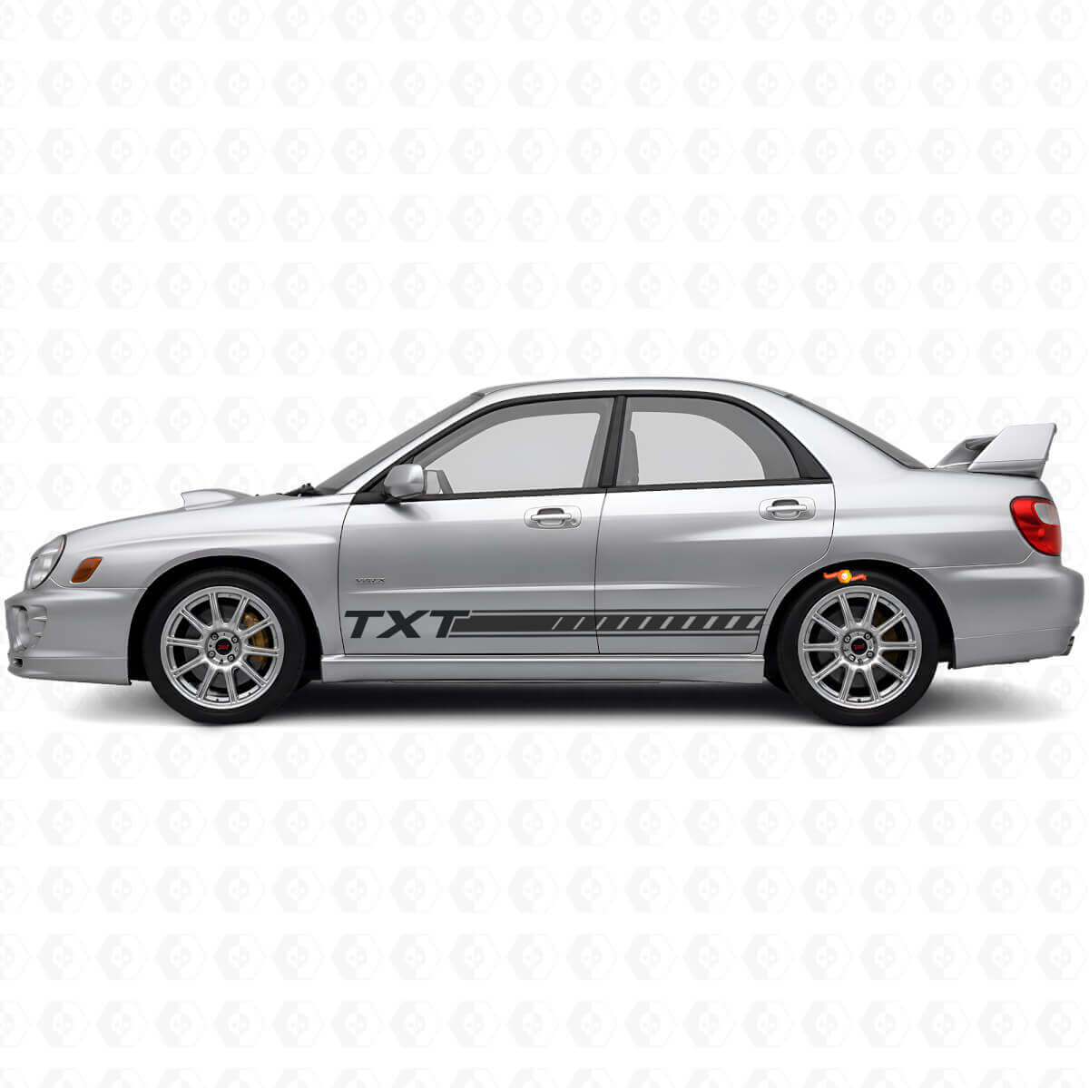 Custom Streifen Schweller Vinyl-Aufkleber-Kit für Subaru Impreza 2002-07