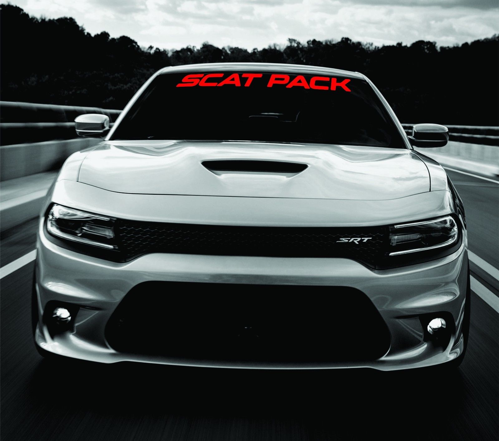 Dodge Ladegerät Scat Pack Windschutzscheibe Banner Aufkleber 2011-2017 SRT Mopar 392 Scatpack