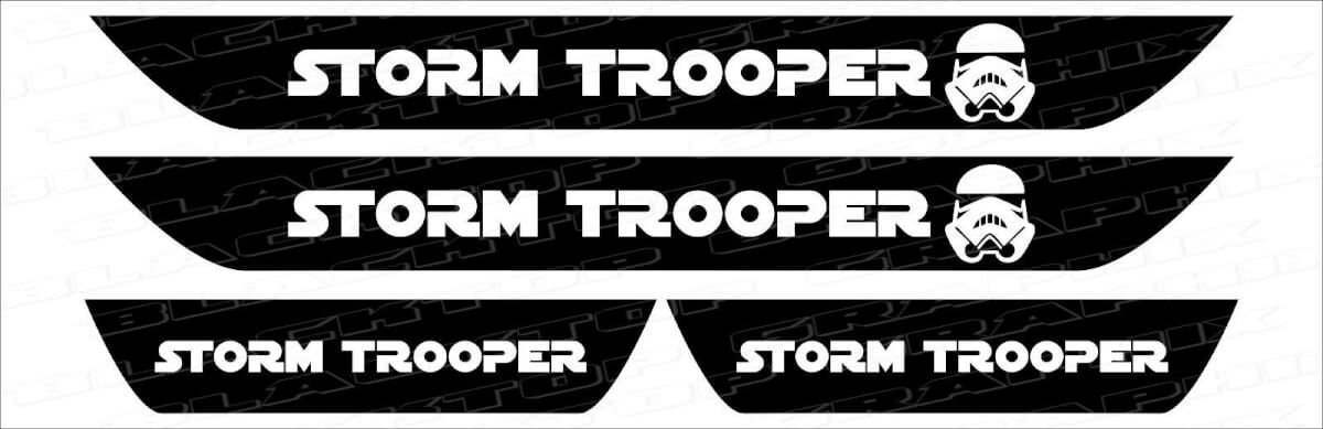Storm Trooper Einstiegsleisten Vinylaufkleber für Dodge Charger 2006-2017