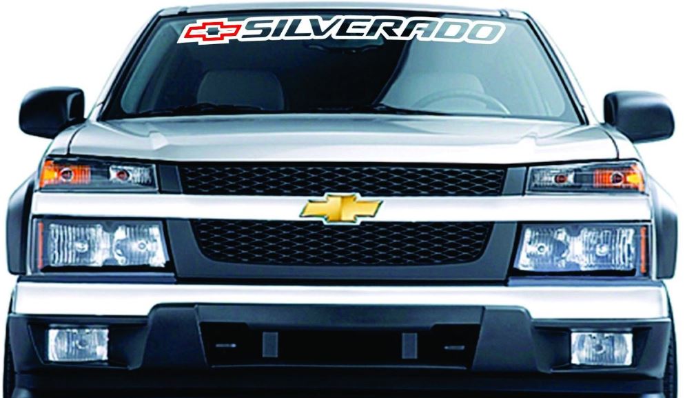 Chevrolet Chevy Silverado Windschutzscheibe Banner Grafik Vinyl -Aufkleber Aufkleber