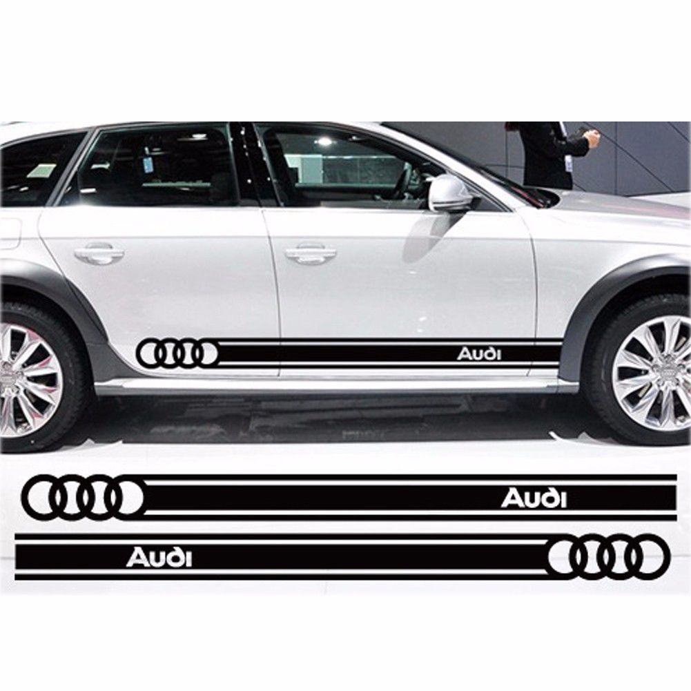 Beltline Body Decals Autoaufkleber personalisierte Dekoration für Audi Logo
