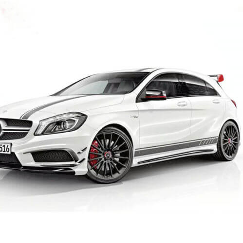 Racing-Streifen Komplettset Vinyl-Aufkleber für Mercedes-Benz A45 AMG