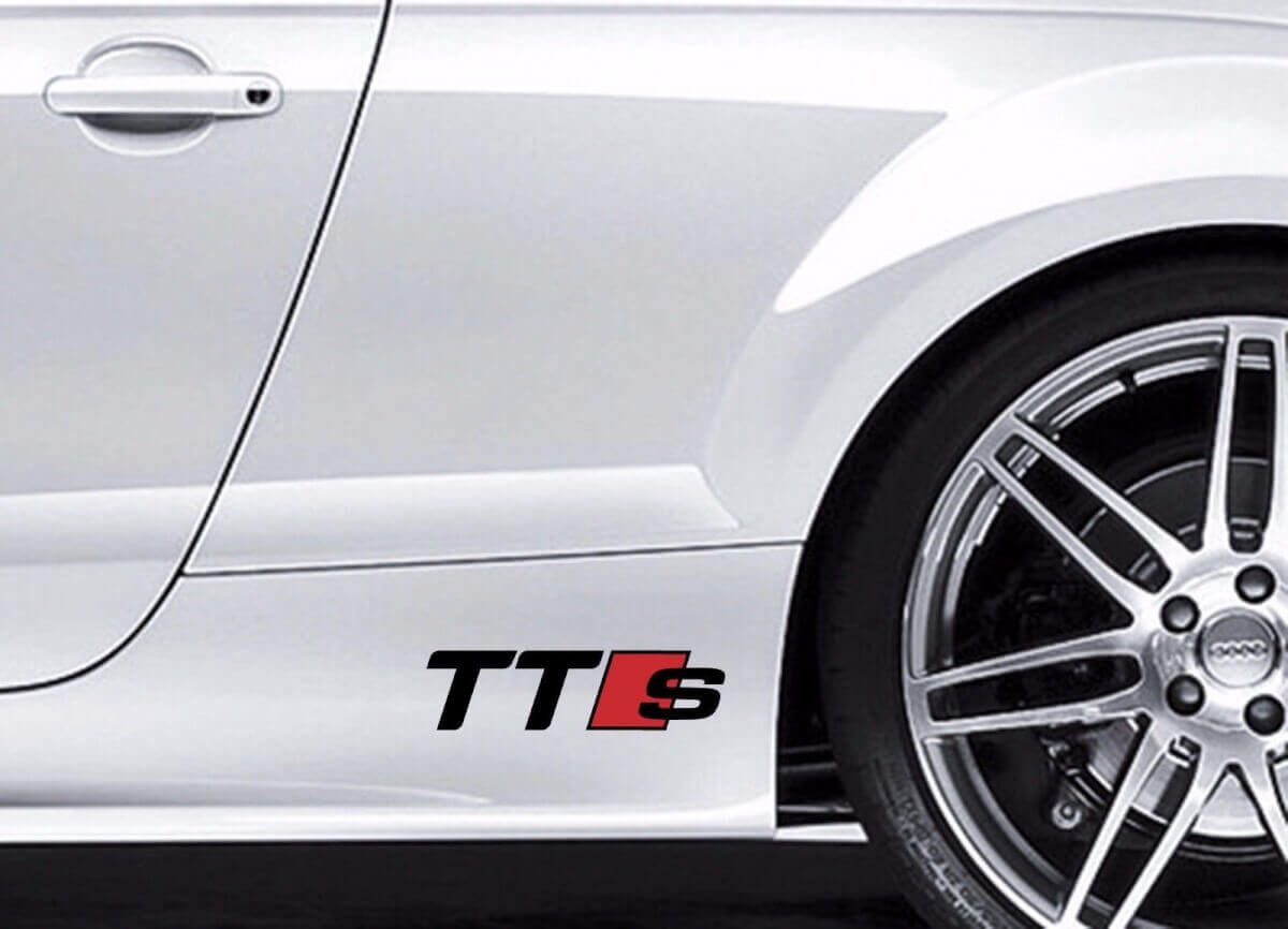 TTS Style Seiten-Karosserie Vinyl-Aufkleberset für Audi TT