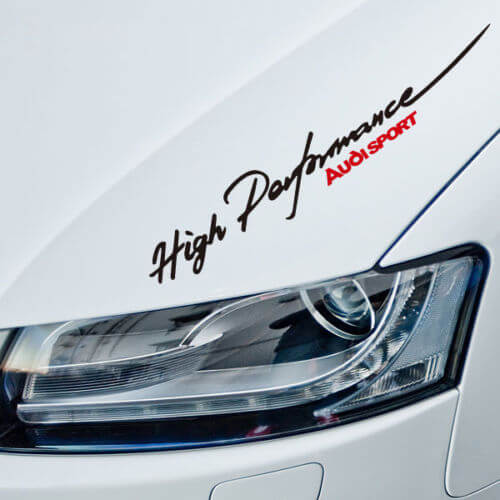 Hochleistungs Audi Sport reflektierende Hauben Vinyl Aufkleber für Audi