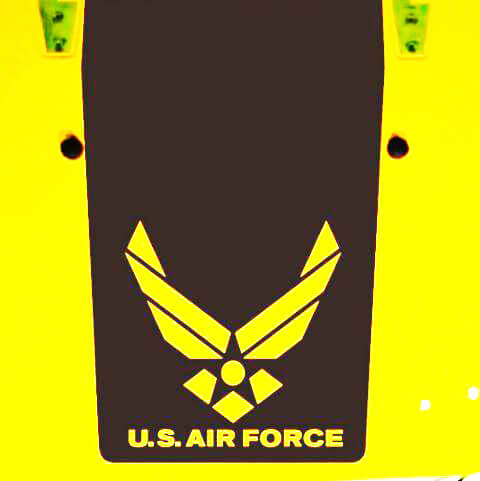USAF Air Force Blackout Kapuzen Vinylaufkleber für Jeep Wrangler TJ LJ JK JKU