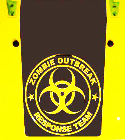 Blackout Zombie-Ausbruch Einsatzteam Kapuzen-Vinylaufkleber für Jeep Wrangler