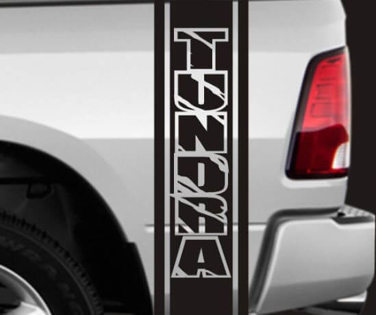 2 LKW-Bedienbrett-Toyota-Tundra-Vinylstreifen-Aufkleber, je ca. 11 x 46
