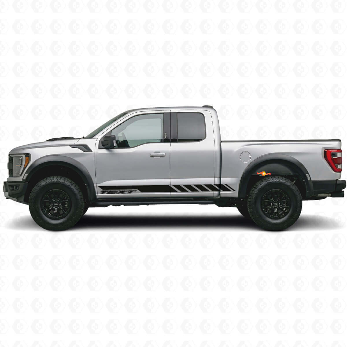 Schachbrett-Muster Custom Seitenstreifen Vinyl-Aufkleber für Musclecar Truck 2010-2020