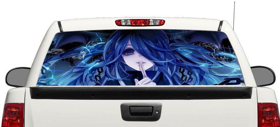 Anime Mädchen Cartoon Heckscheibe Aufkleber Aufkleber Pick-up Truck SUV Auto 4