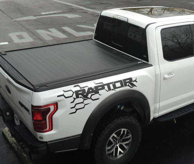 Honeycomb-Logo Seitenbett-Grafikaufkleber für Ford F-150 Raptor 2017 und neuer