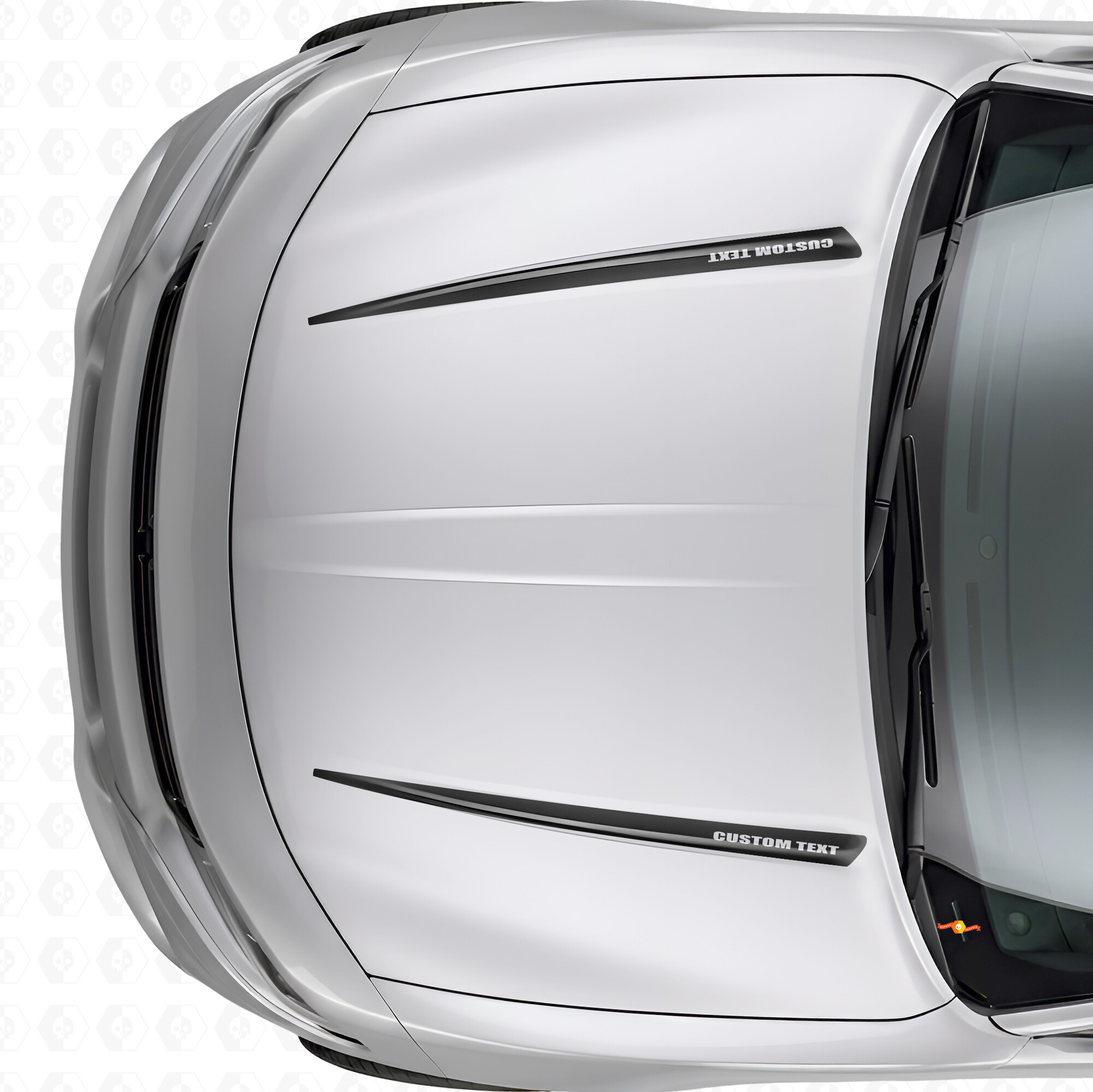 Duale individuelle Streifen Motorhauben Vinylaufkleber für Dodge Charger 2015-2026