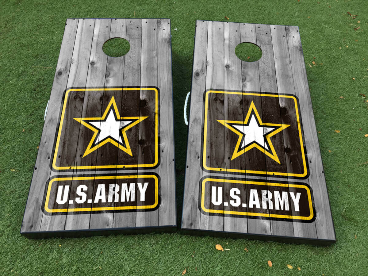 U.S. Army Militärstil Cornhole-Brett Wrap-Aufkleberset