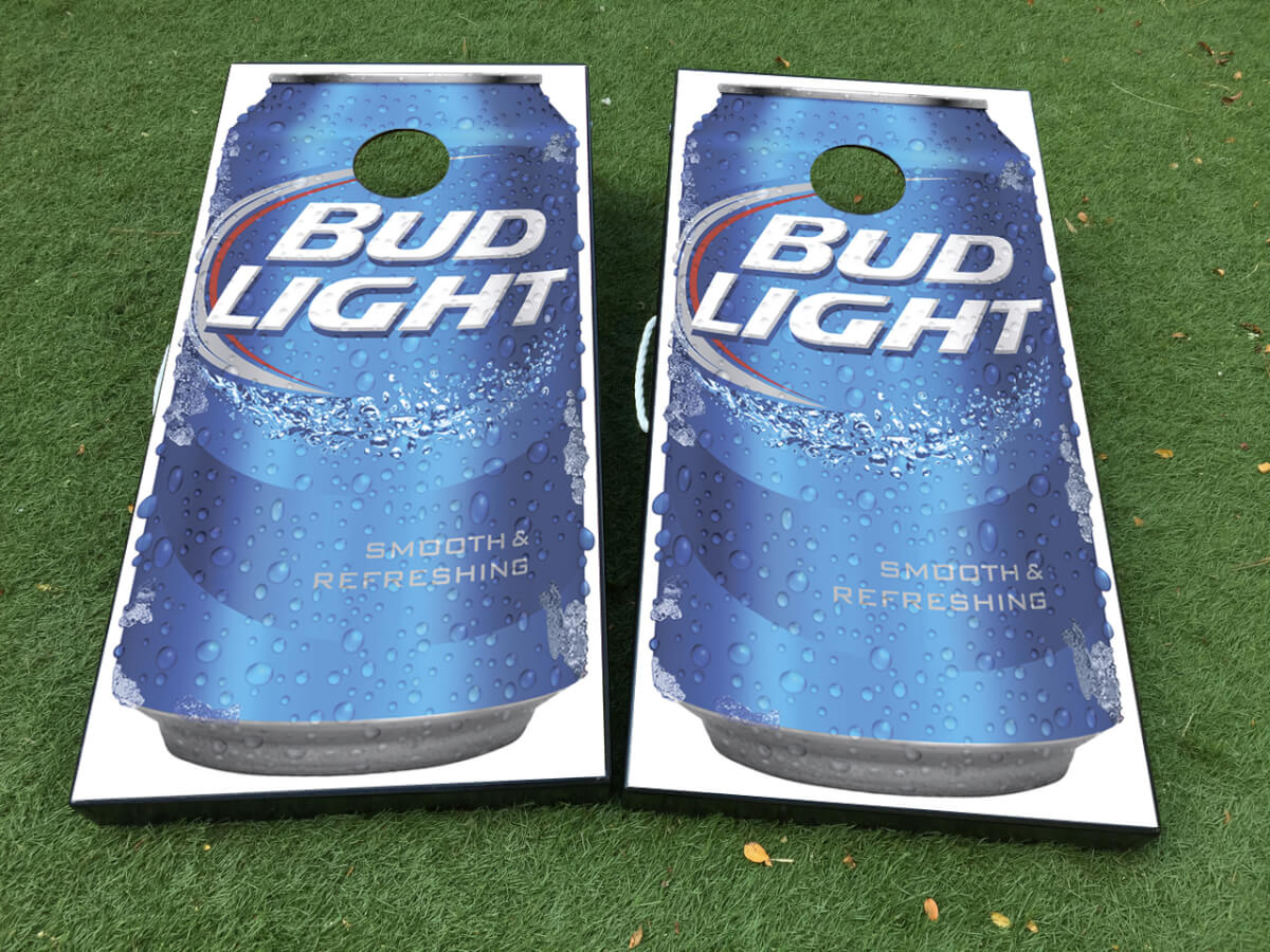 Bud Light Bierdosen Cornhole-Brett Vinyl-Folien-Set