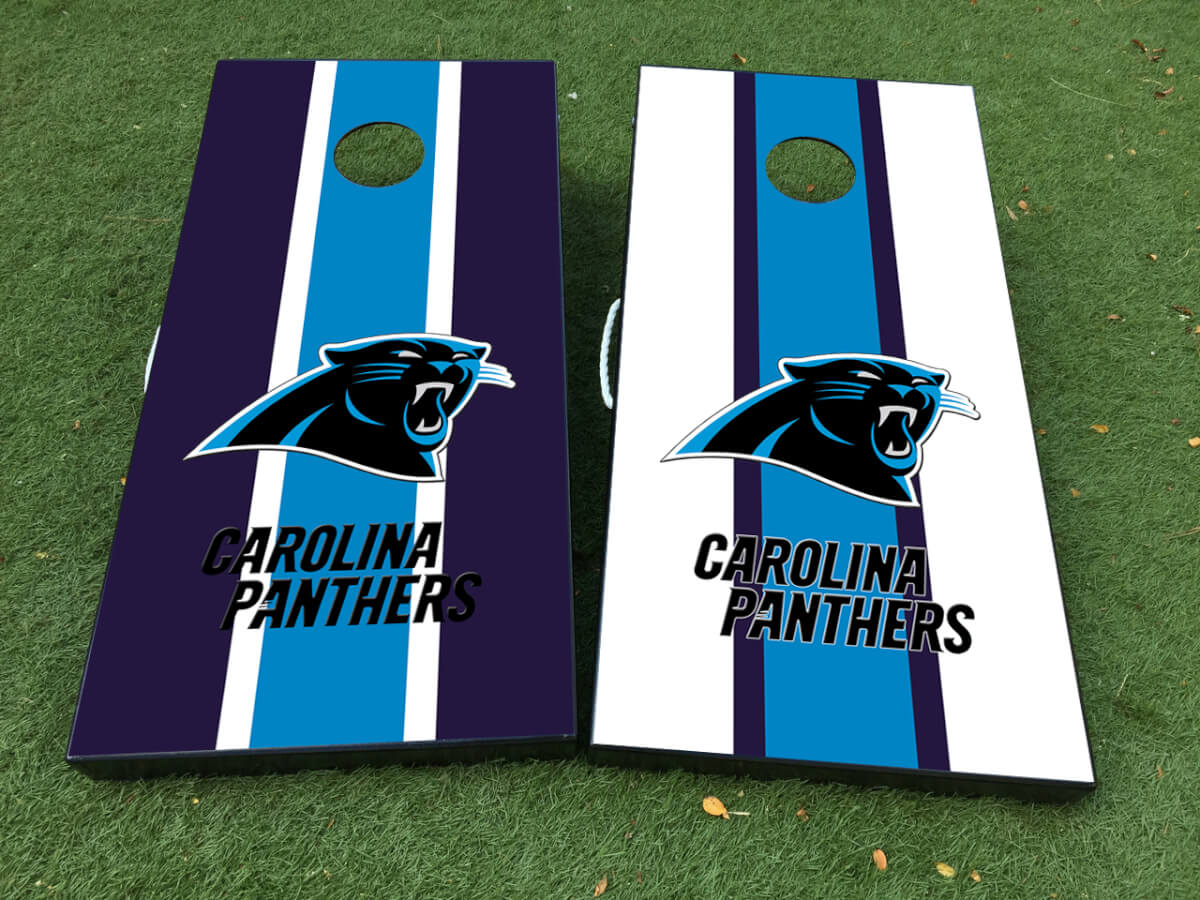 Carolina Panthers Cornhole-Brett Vinyl-Folienaufkleber-Set