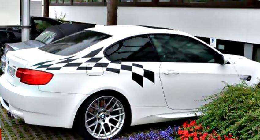 BMW LTW M3 E92 Spezifische leichte Flagge hintere Aufkleber Aufkleber Alle Farben
