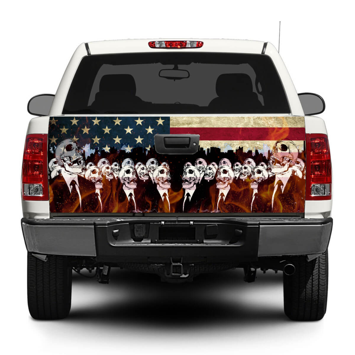 Zombie Amerikanische USA-Flagge Heckklappen-Aufkleber Wrap Pick-up Truck SUV Auto
