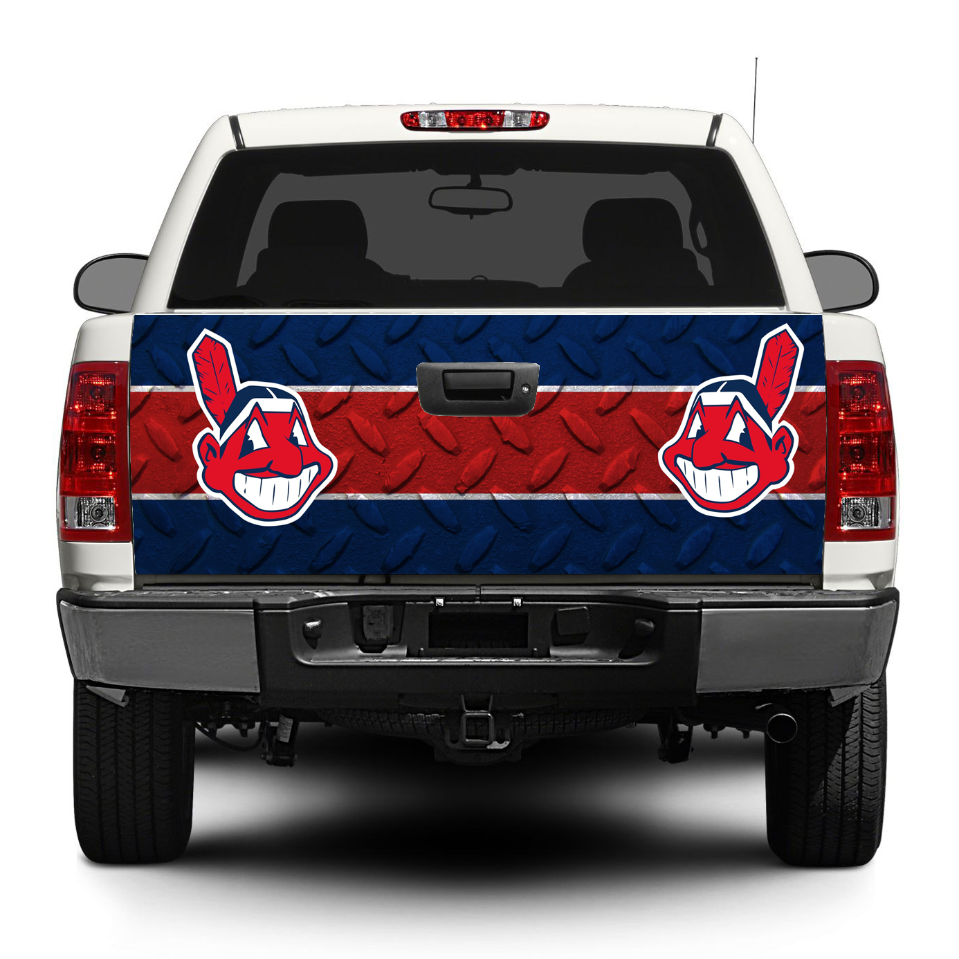 Cleveland Indianer Baseball Heckklappe Aufkleber Aufkleber Wickel Pick-up SUV SUV Auto