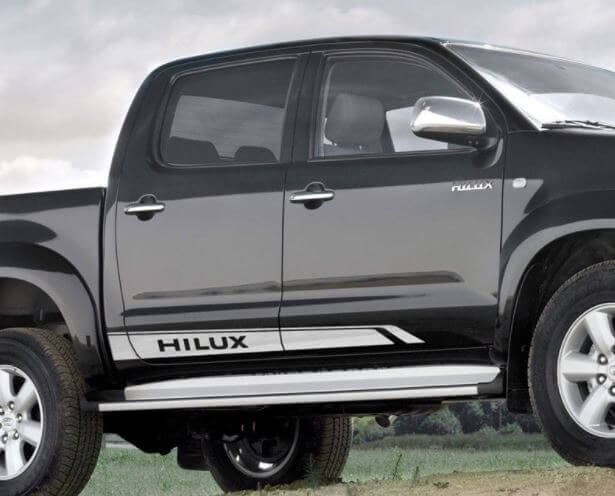 Markierte Seitliche Streifen Vinyl-Aufkleber Set für Toyota Hilux SR5
