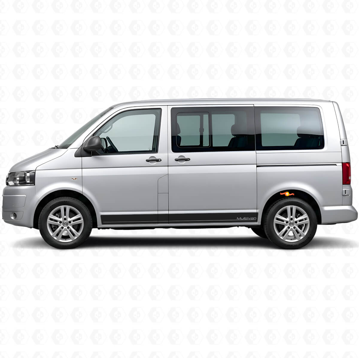 Markenseitlicher Vinyl-Streifen-Decal-Kit für Volkswagen T5 Multivan