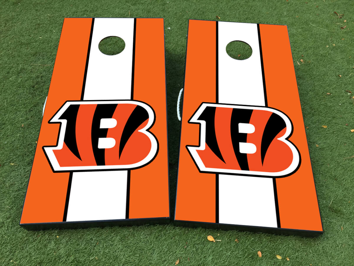 Cincinnati Bengals Football Cornhole Brett Vinyl-Aufkleber Set