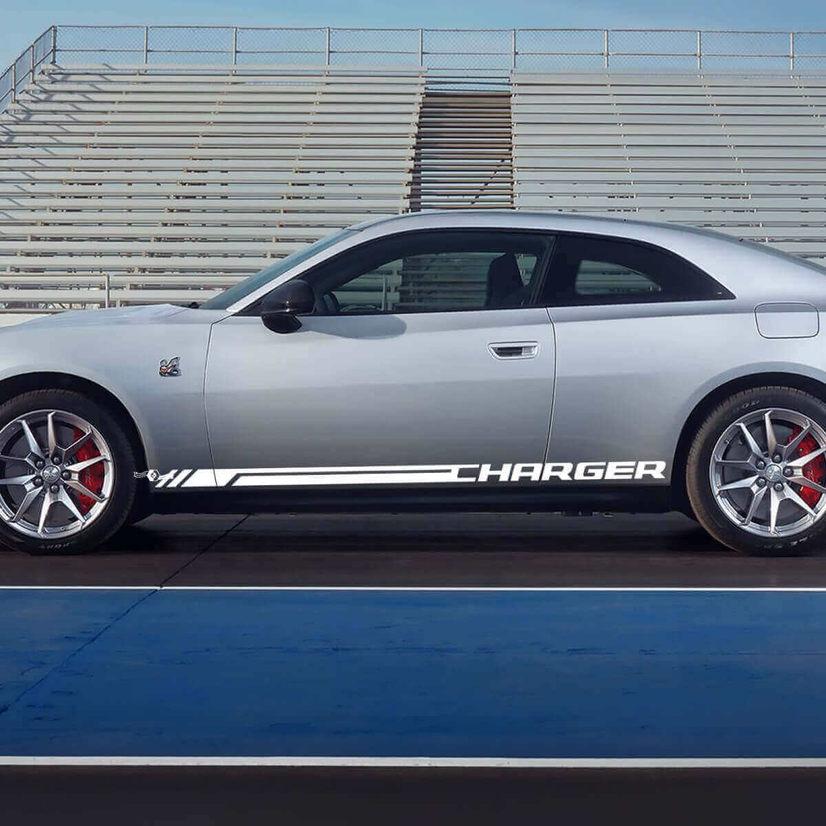 Charger Schwellerstreifen Vinylaufkleber für Dodge Charger Electric