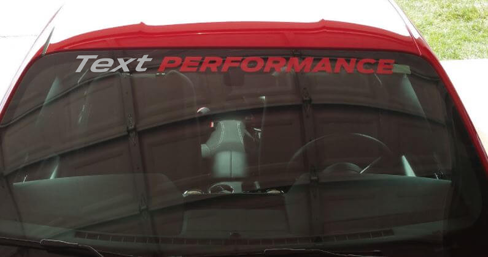 PERFORMANCE Windschutzscheiben Vinyl Banner Aufkleber für Musclecar Mustang 1999-2004