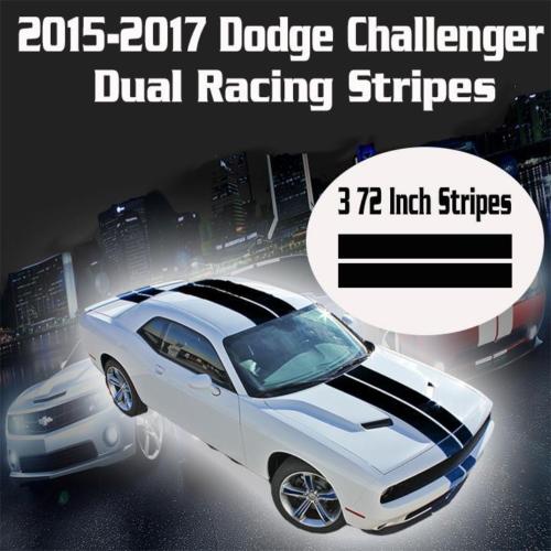 2015 2016 2017 Dodge Challenger Dual Racing Stripes Rallye Vinyl Decal Sticker