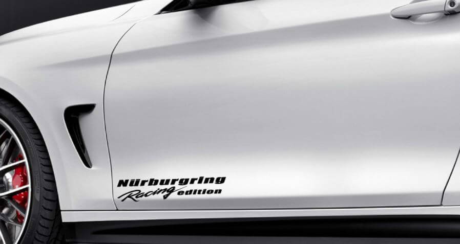 Nürburgring Racing Edition Seiten Tür Vinyl Aufkleber Set für BMW