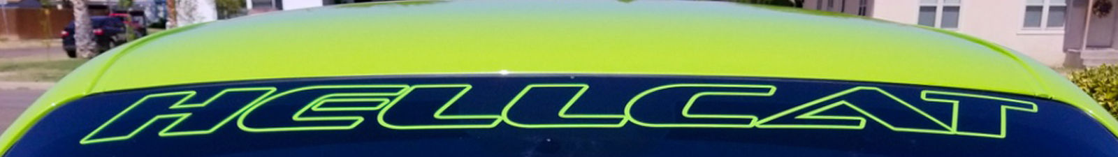Hellcat Windschutzscheibe Aufkleber -Grafik Banner Dodge Challenger SRT Mopar
