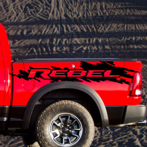 Dodge Ram Rebel Grunge Splash Logo Truck Vinyl Aufkleber Grafik Camo