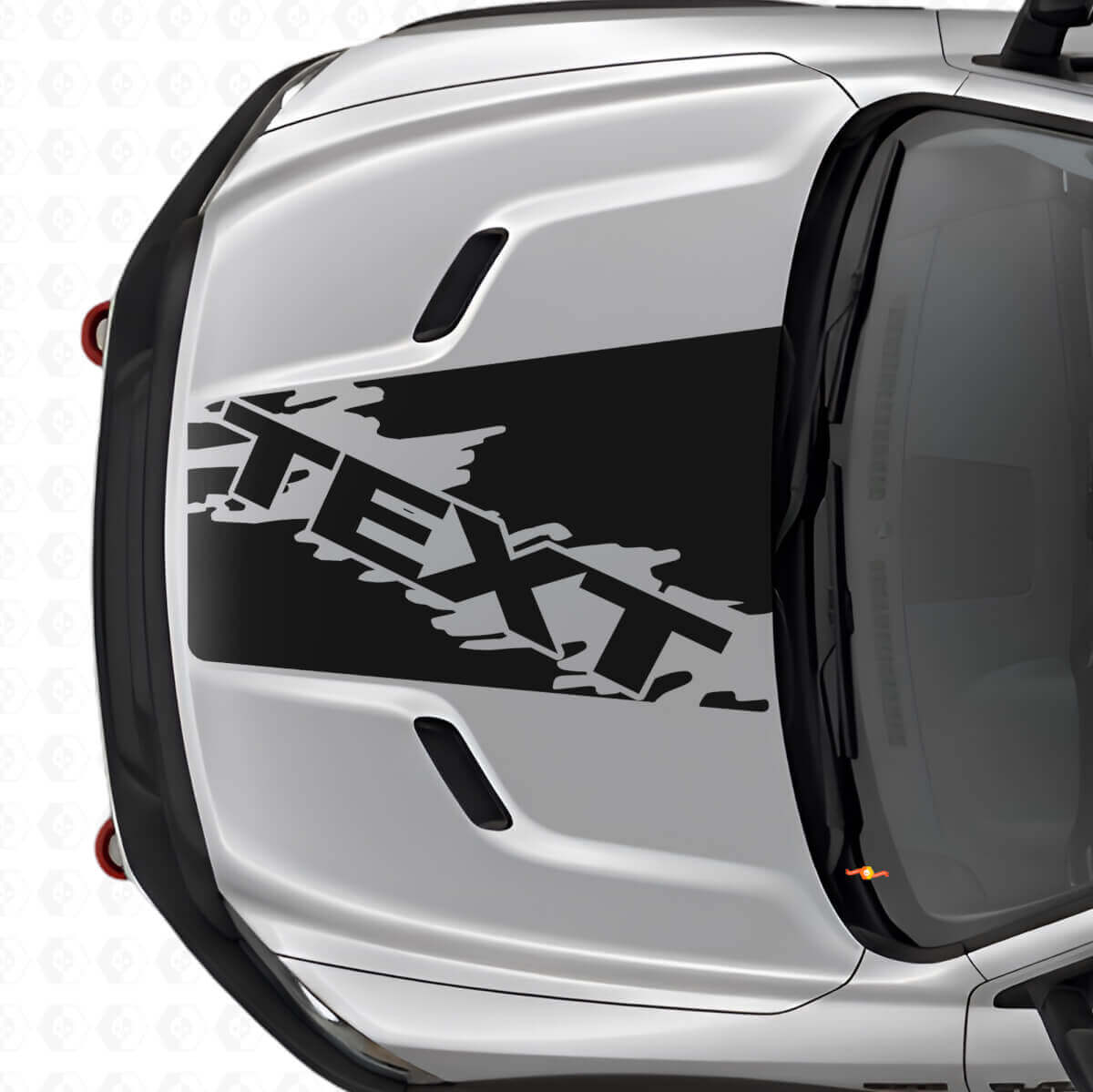 Individuelle Splash Style Motorhaubenstreifen Vinylaufkleber für Dodge Ram SUV