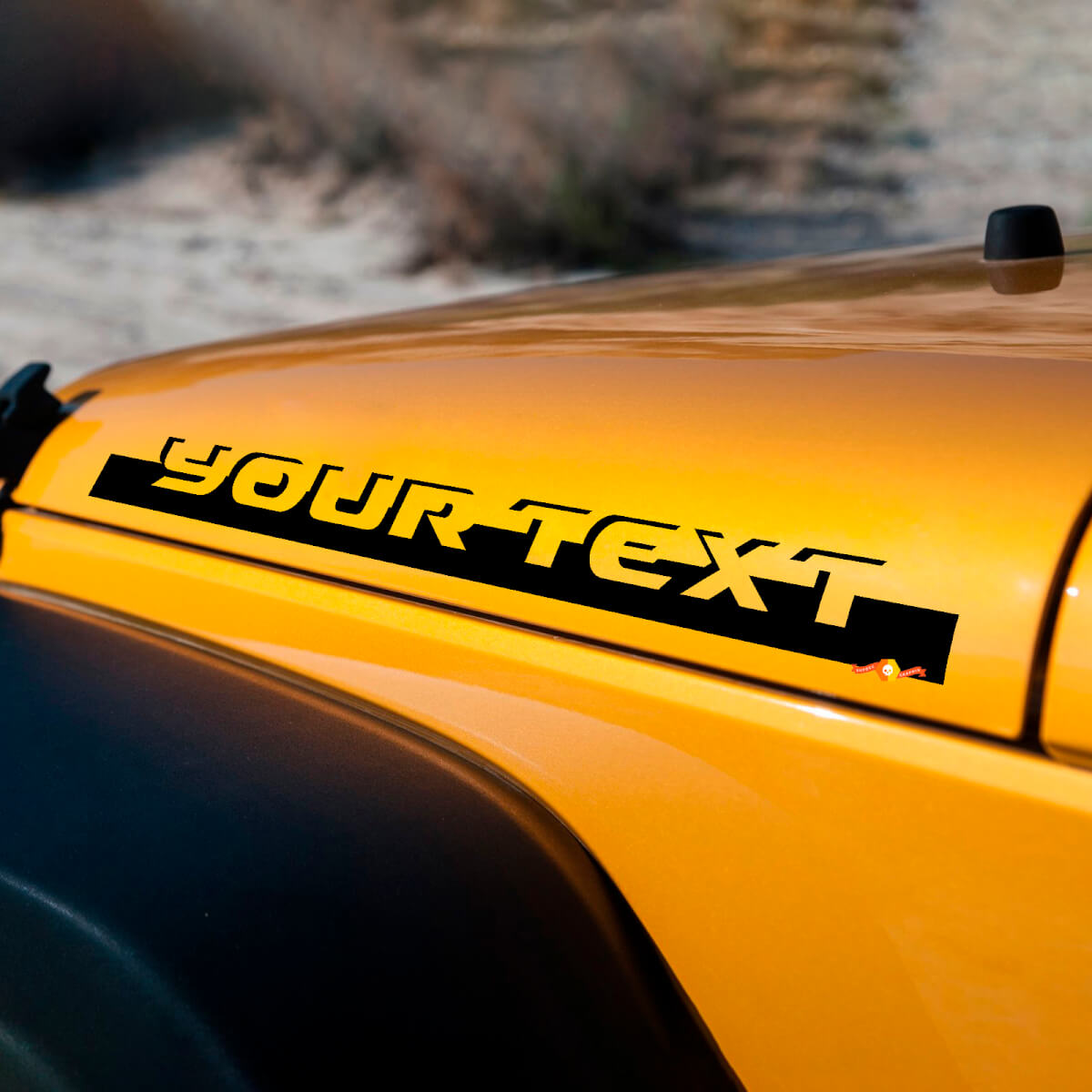 Beschriftung Stip Motorhauben-Seiten Vinyl-Aufkleber Decal für Jeep Wrangler Rubicon Sahara