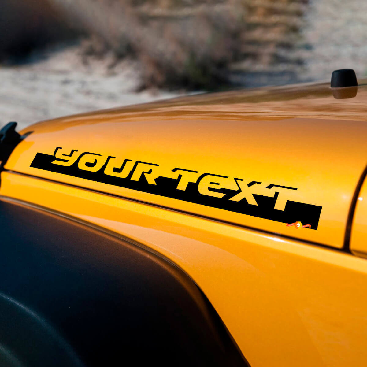 Beschriftung Stip Motorhauben-Seiten Vinyl-Aufkleber Decal für Jeep Wrangler Rubicon Sahara