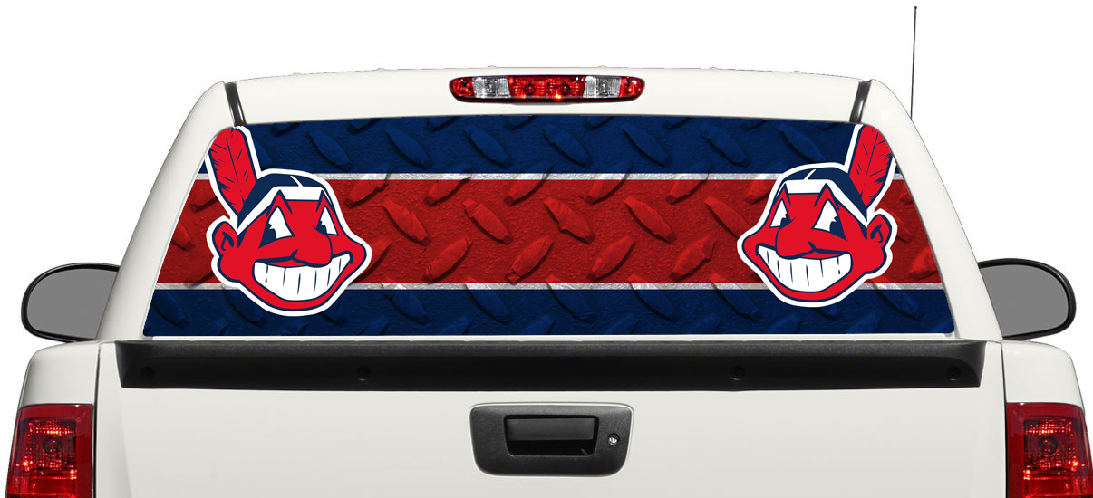 Cleveland Indians Baseball Heckscheibenaufkleber Pick-up Truck SUV Car 3