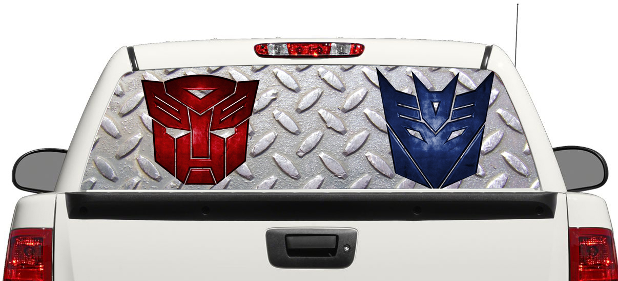 Transformator Logo Autobot Decepticon Heckscheiben-Aufkleber Aufkleber Pick-up-SUV-Auto 3