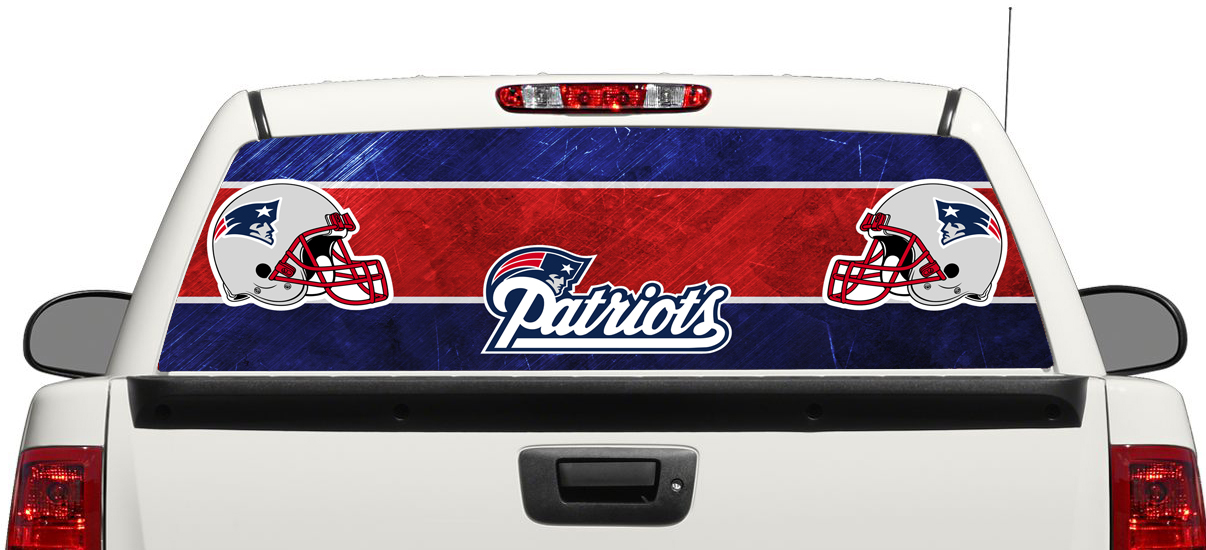 New England Patriots Football Logo Heckscheibenaufkleber Pick-up SUV Auto 3