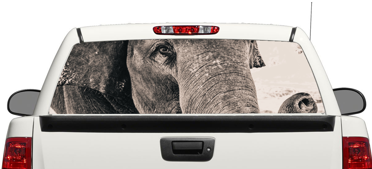 Elefant Wildtier Afrika Heckscheibenaufkleber Pick-up Truck SUV Auto 3