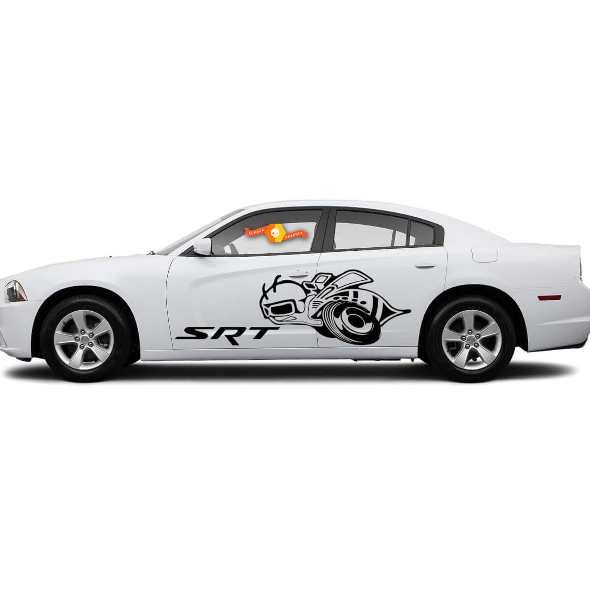 Super Bee SRT Seiten-Vinyl-Aufkleber-Set für Dodge Charger