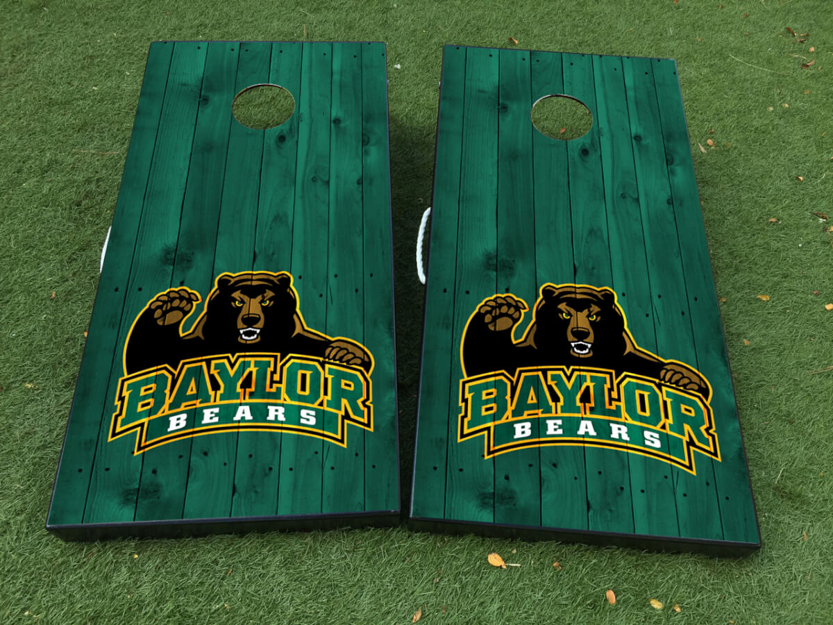 Baylor Bears Cornhole-Brett Vinyl-Aufkleberset