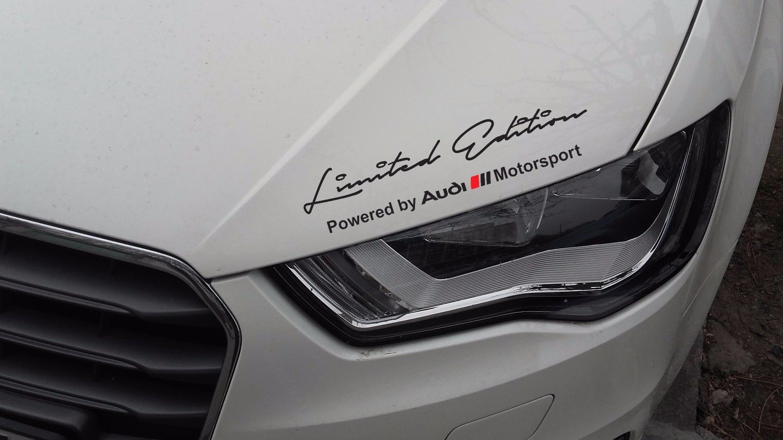 2 x Audi Motorsport-Aufkleber in limitierter Auflage, kompatibel